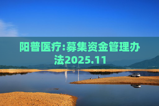 阳普医疗:募集资金管理办法2025.11