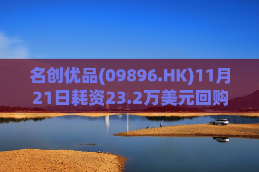 名创优品(09896.HK)11月21日耗资23.2万美元回购4.8万股