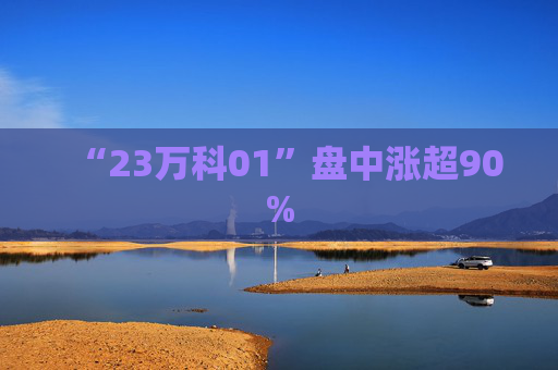 “23万科01”盘中涨超90%