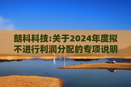 朗科科技:关于2024年度拟不进行利润分配的专项说明