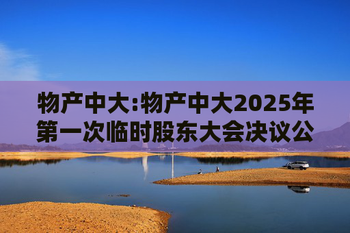 物产中大:物产中大2025年第一次临时股东大会决议公告