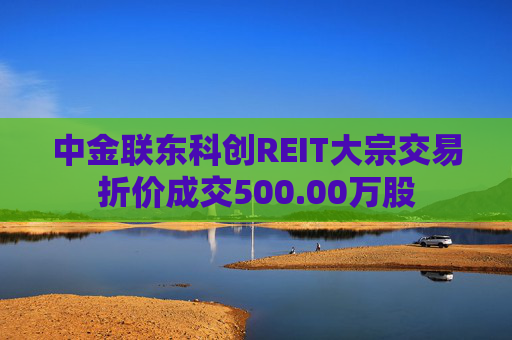 中金联东科创REIT大宗交易折价成交500.00万股  第1张