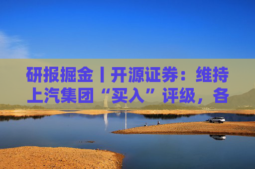 研报掘金丨开源证券：维持上汽集团“买入”评级，各品牌持续推新、海外销量有望高增