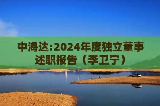 中海达:2024年度独立董事述职报告（李卫宁）