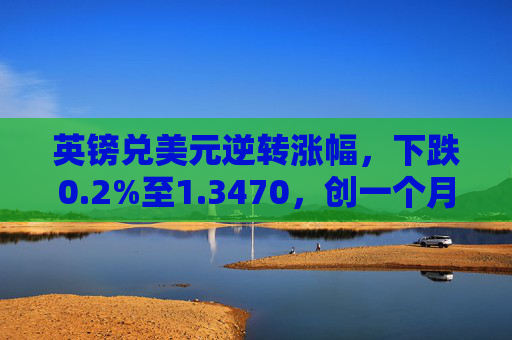 英镑兑美元逆转涨幅，下跌0.2%至1.3470，创一个月低点