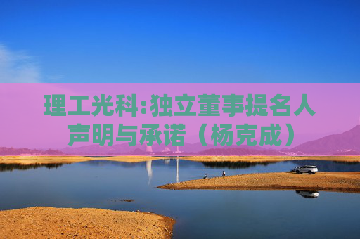 理工光科:独立董事提名人声明与承诺（杨克成）  第1张
