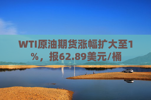 WTI原油期货涨幅扩大至1%，报62.89美元/桶