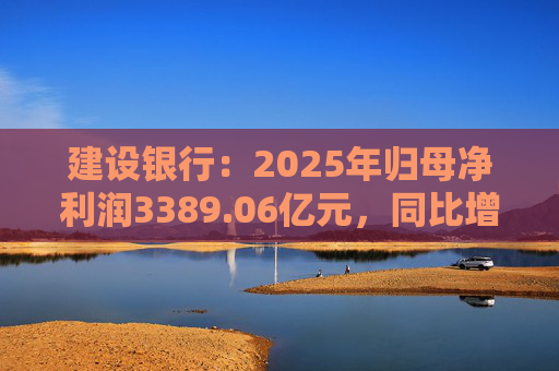 建设银行：2025年归母净利润3389.06亿元，同比增长0.99%