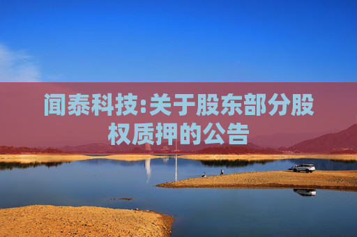 闻泰科技:关于股东部分股权质押的公告