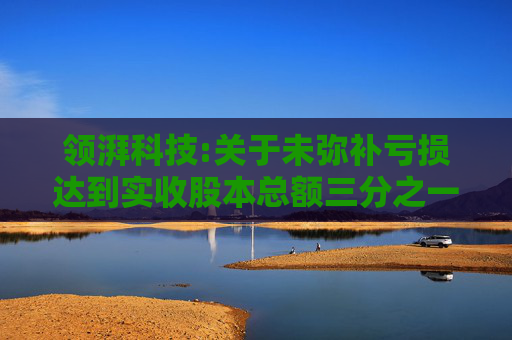 领湃科技:关于未弥补亏损达到实收股本总额三分之一的公告