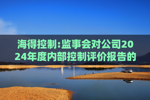 海得控制:监事会对公司2024年度内部控制评价报告的意见
