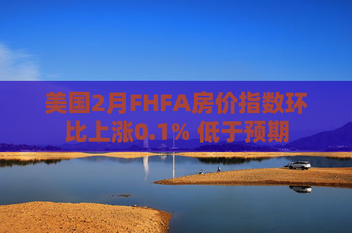 美国2月FHFA房价指数环比上涨0.1% 低于预期