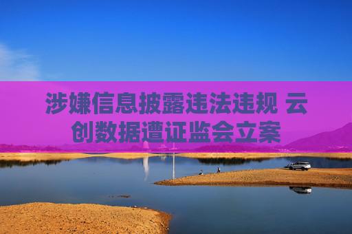涉嫌信息披露违法违规 云创数据遭证监会立案  第1张