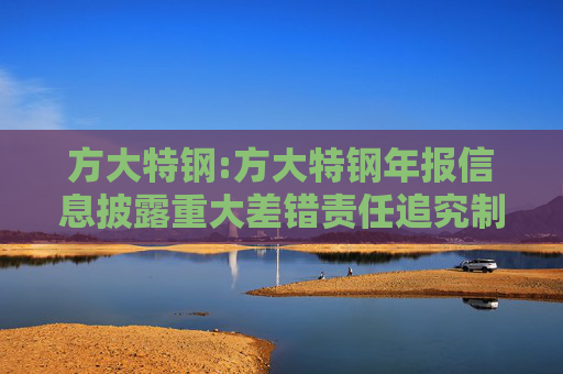 方大特钢:方大特钢年报信息披露重大差错责任追究制度（2025年4月）  第1张
