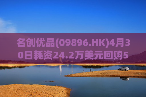 名创优品(09896.HK)4月30日耗资24.2万美元回购5.4万股