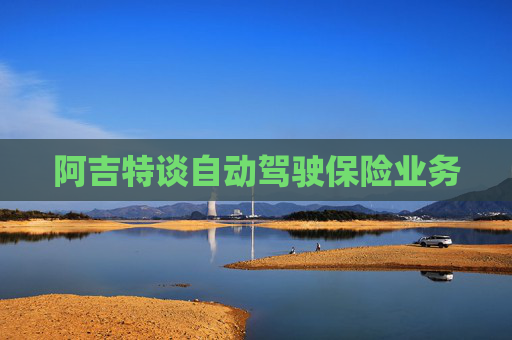 阿吉特谈自动驾驶保险业务