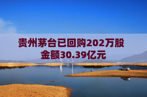贵州茅台已回购202万股  金额30.39亿元