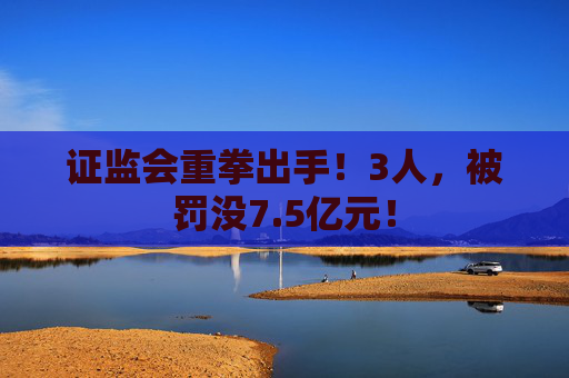证监会重拳出手！3人，被罚没7.5亿元！