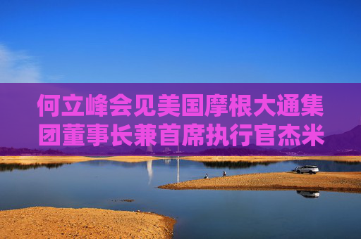 何立峰会见美国摩根大通集团董事长兼首席执行官杰米·戴蒙时指出 中国欢迎美资企业深化对华互利合作 推动中美经贸关系健康稳定持续发展