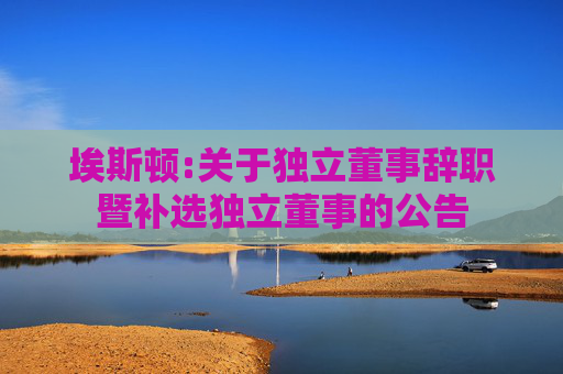 埃斯顿:关于独立董事辞职暨补选独立董事的公告