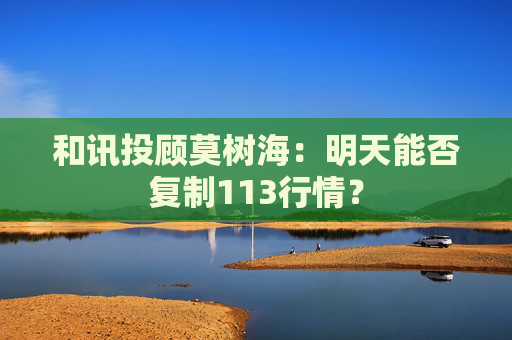 和讯投顾莫树海：明天能否复制113行情？