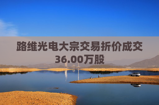 路维光电大宗交易折价成交36.00万股