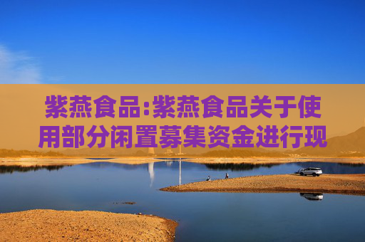 紫燕食品:紫燕食品关于使用部分闲置募集资金进行现金管理的进展公告