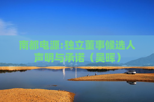 南都电源:独立董事候选人声明与承诺（吴晖）