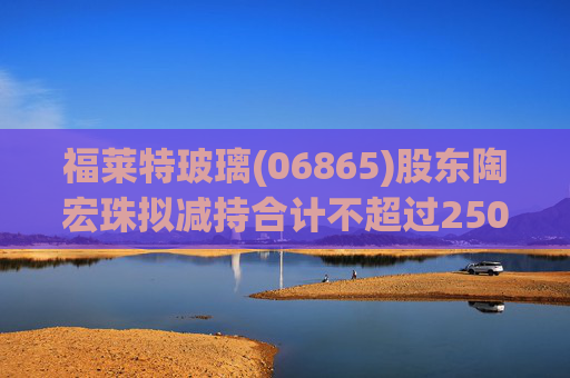 福莱特玻璃(06865)股东陶宏珠拟减持合计不超过250万股股份