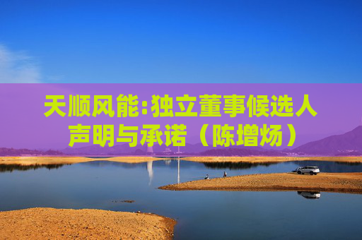 天顺风能:独立董事候选人声明与承诺（陈增炀）