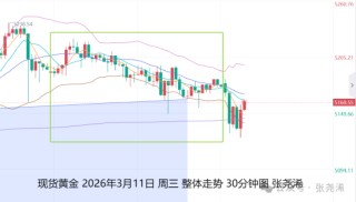 张尧浠:美元走强加通胀担忧 金价仍保持震荡上行趋势