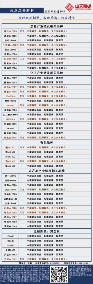 中天策略:12月24日市场分析