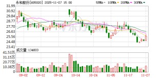 永和股份：公司控股子公司浙江乘龙主营业务为聚合物彩色颗粒细粉等产品的生产与销售