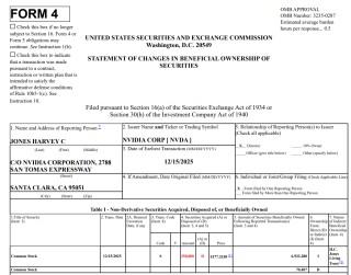 套现4400万美元！英伟达董事减持 此前已持股三十年之久…