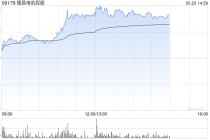 德昌电机控股午前上涨10% 下周将发布全年业绩公告