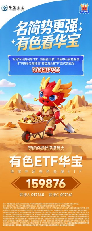 名简势更强，有色看华宝！有色龙头ETF正式更名为“有色ETF华宝”！