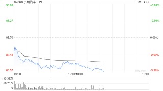 高盛：料小鹏汽车-W明年首季季节性表现胜同行 目标价升至96港元