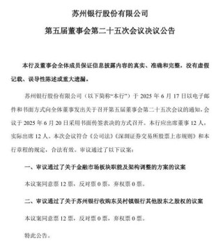 体制改革与股权收购双管齐下！苏州银行旗下村行治理再升级