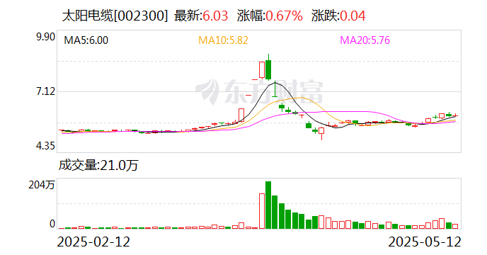 太阳电缆：公司没有铜矿业务，有铜加工业务  第2张