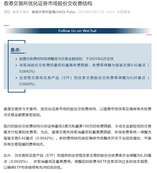 打破上下限!港交所交收费新规即将生效 第1张 打破上下限!港交所交收费新规即将生效 第1张