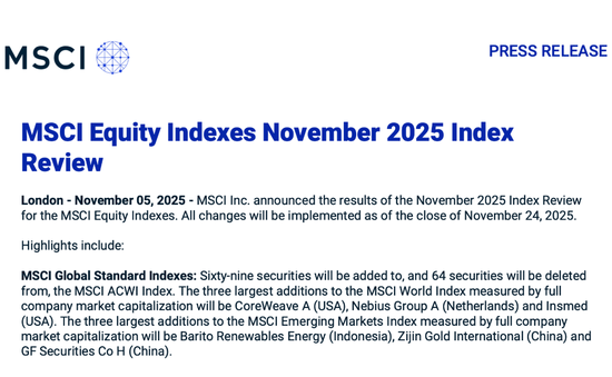 重要指数调整，这些A股被纳入  第1张