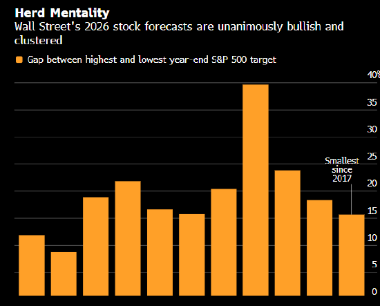 华尔街普遍看好2026年美股前景 这或许是个隐忧 第1张 华尔街普遍看好2026年美股前景 这或许是个隐忧 第1张