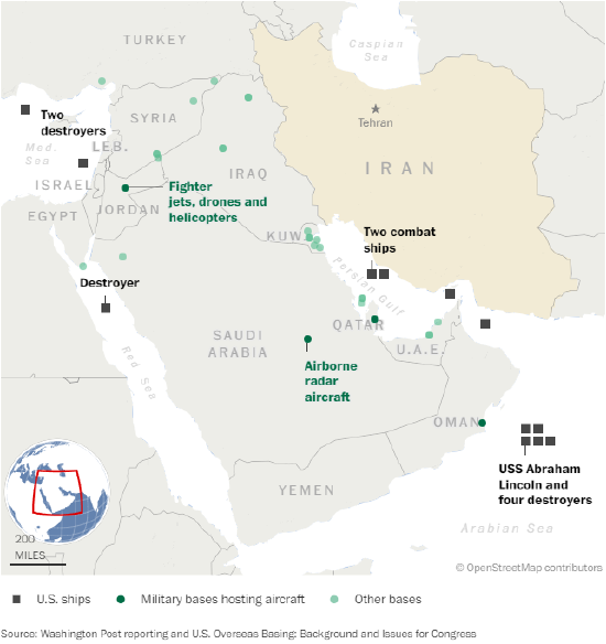 美军打击力量成型，特朗普似已准备对伊朗动武  第1张