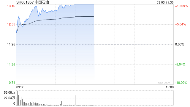 中国石油连续第二个交易日涨停，成交额超95亿元  第1张