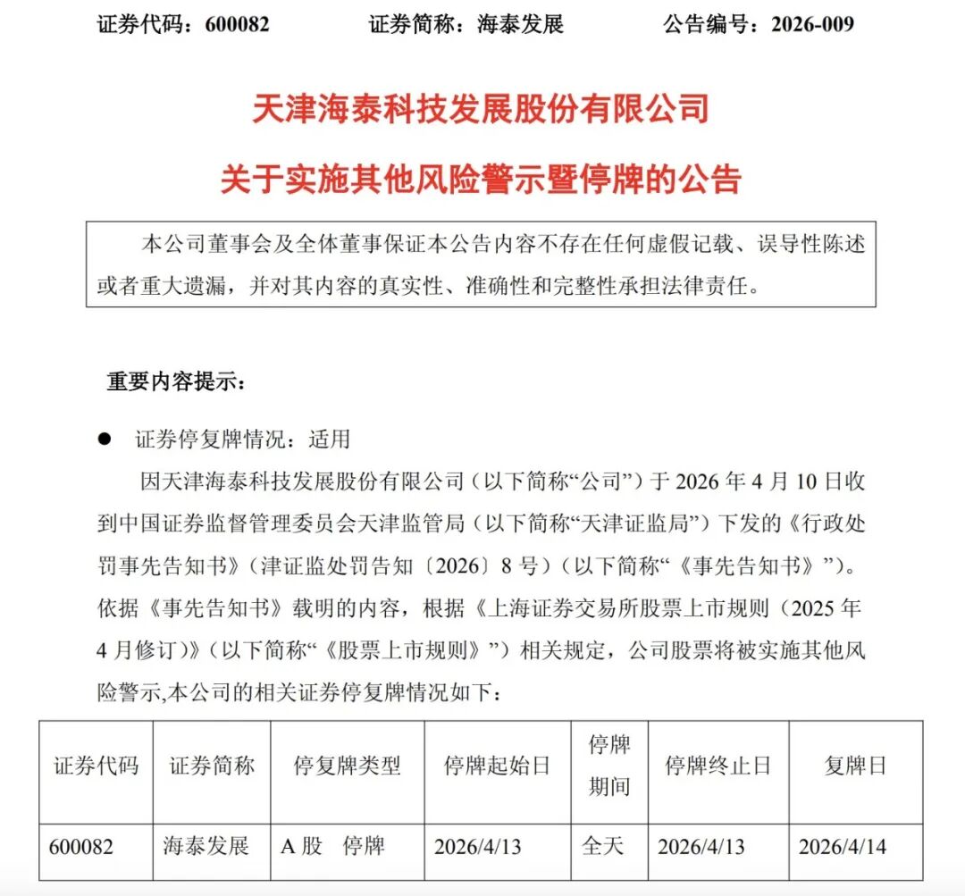 两股同日被ST，一股年内大涨138%  第1张