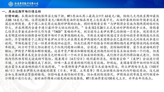 原油周报：初步谈判破裂，地缘将重新计价  第4张